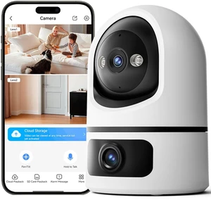 LongPlus 4MP Dual Lens Indoor Security Camera, Pan Tilt Wi-Fi Baby Monitor LongPlus 4MP Dual Lens Indoor Security Camera, Pan Tilt Wi-Fi Baby Monitor