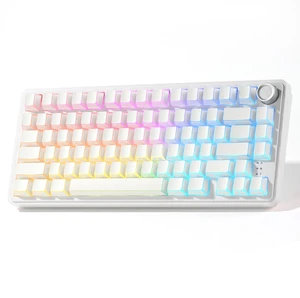 XVX 75% Wireless Mechanical Gaming Keyboard with Knob, M75 Creamy Keyboards XVX 75% Wireless Mechanical Gaming Keyboard with Knob, M75 Creamy Keyboards