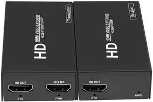 LinSeek Hdmi Over ethernet Extender Over cat5e/ Cat6/7 Upto 500 ft/150 m with Hdmi Local Loop Out, No Delay 1080p@60Hz Video hdmi Extender for TV LinSeek Hdmi Over ethernet Extender Over cat5e/ Cat6/7 Upto 500 ft/150 m with Hdmi Local Loop Out, No Delay 1080p@60Hz Video hdmi Extender for TV