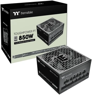Thermaltake Toughpower PT 850W; ATX 3.1; Native PCIe 5.1 12V-2x6; Etched Flat Cables; Dual-Color H++ Connectors; 100% Japanese Capacitors; 135mm Fan; 80 Plus Platinum; Black; PS-TPP-0850FNFA Thermaltake Toughpower PT 850W; ATX 3.1; Native PCIe 5.1 12V-2x6; Etched Flat Cables; Dual-Color H++ Connectors; 100% Japanese Capacitors; 135mm Fan; 80 Plus Platinum; Black; PS-TPP-0850FNFA