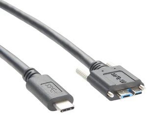 Plinkwirekb Screw Locking Panel Mount USB C to Micro USB 3.0 Cable USB3.1 Gen2.2 Type C to Micro B Cord for Machine Vision Industrial Camera Hard Disk Image Transmission (4.8M/16FT) Plinkwirekb Screw Locking Panel Mount USB C to Micro USB 3.0 Cable USB3.1 Gen2.2 Type C to Micro B Cord for Machine Vision Industrial Camera Hard Disk Image Transmission (4.8M/16FT)