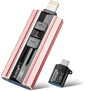 EATOP 512GB Flash Drive Intended for iPhone iPad, USB Photo Stick for Photo & Video Backup, External Phone Memory Storage, No App Required, Compatible with iOS, Android & PC, Rose Pink EATOP 512GB Flash Drive Intended for iPhone iPad, USB Photo Stick for Photo & Video Backup, External Phone Memory Storage, No App Required, Compatible with iOS, Android & PC, Rose Pink