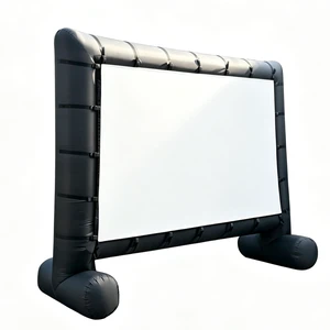 192 Inflatable Movie Screen Outdoor Incl Blower - Portable Blow Up Projector Screen for Churches, Grand Parties, Backyard Pool Fun (16ft) 192 Inflatable Movie Screen Outdoor Incl Blower - Portable Blow Up Projector Screen for Churches, Grand Parties, Backyard Pool Fun (16ft)