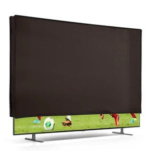 kwmobile Indoor 85" TV Cover Television Dust Cover Screen Protector TV Screen Dust Protection Synthetic Fabric Chocolate kwmobile Indoor 85" TV Cover Television Dust Cover Screen Protector TV Screen Dust Protection Synthetic Fabric Chocolate