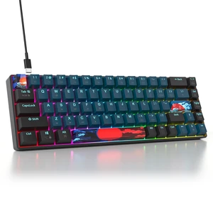 Vumilstek 65% Mechanical Keyboard Wired Linear Red Switch RGB Backlight Vumilstek 65% Mechanical Keyboard Wired Linear Red Switch RGB Backlight