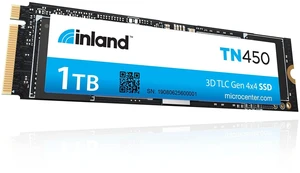 INLAND TN450 1TB NVMe M.2 PCIe Gen4x4 2280 Internal Solid State Drive SSD - Up to 5,000 MB/s, 3D NAND, Storage and Memory for Laptop & PC Desktop INLAND TN450 1TB NVMe M.2 PCIe Gen4x4 2280 Internal Solid State Drive SSD - Up to 5,000 MB/s, 3D NAND, Storage and Memory for Laptop & PC Desktop