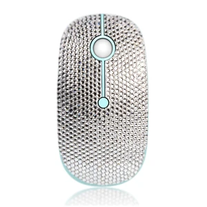 WONGS Bling Dazzling 2.4G Wireless Mouse Covered with Austrian Crystal Diamond Rhinestone for Laptop, Notebook, PC, Computer, MacBook, Great Gift idea for Her - White WONGS Bling Dazzling 2.4G Wireless Mouse Covered with Austrian Crystal Diamond Rhinestone for Laptop, Notebook, PC, Computer, MacBook, Great Gift idea for Her - White