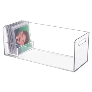 PH PandaHall Acrylic CD Storage Rack DVD Holder Clear Vinyl Record Storage Stand Holder Case Storage Container Shelf Organizer for Home Office Use Music CD DVD Organization Display, 15.3x5.7x5.7 inch PH PandaHall Acrylic CD Storage Rack DVD Holder Clear Vinyl Record Storage Stand Holder Case Storage Container Shelf Organizer for Home Office Use Music CD DVD Organization Display, 15.3x5.7x5.7 inch