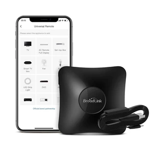 BroadLink RM4 Pro IR/RF Universal Remote with HTS2 Cable, All-in-One Hub, Code-Learning Wi-Fi Remote Control for TV, Air Conditioner, Curtain Motor, Works with Alexa, Google Home. (2.4GHz Wi-Fi Only) BroadLink RM4 Pro IR/RF Universal Remote with HTS2 Cable, All-in-One Hub, Code-Learning Wi-Fi Remote Control for TV, Air Conditioner, Curtain Motor, Works with Alexa, Google Home. (2.4GHz Wi-Fi Only)