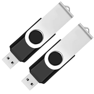 2 Pack 64GB USB Flash Drive USB 2.0 Thumb Drives Jump Drive Fold Storage Memory Stick Swivel Design - Black 2 Pack 64GB USB Flash Drive USB 2.0 Thumb Drives Jump Drive Fold Storage Memory Stick Swivel Design - Black