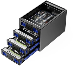 CENMATE Hybrid 2*2.5/3.5" SATA HDD/SSD+6* M / B+M Key M.2 NVMe Enclosure with Cooling Fan and USB A/C 3.2 Gen 2, Hard Drive Enclosure Support 92TB(2*22TB HDD+6*8TB 2230/2242/2260/2280/22110 SSDs) CENMATE Hybrid 2*2.5/3.5" SATA HDD/SSD+6* M / B+M Key M.2 NVMe Enclosure with Cooling Fan and USB A/C 3.2 Gen 2, Hard Drive Enclosure Support 92TB(2*22TB HDD+6*8TB 2230/2242/2260/2280/22110 SSDs)