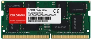 Colorful DDR4 16GB RAM,3200MHz CL22 Laptop Memory,SODIMM 260-Pin 1.2V Colorful DDR4 16GB RAM,3200MHz CL22 Laptop Memory,SODIMM 260-Pin 1.2V
