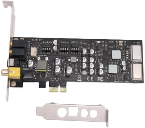 Jectse PCIE Sound Card, HiFi Sound Technology 100dB SNR Multiple Interfaces PCI Express Card, with Low Profile Bracket for Professional Audio Processing Jectse PCIE Sound Card, HiFi Sound Technology 100dB SNR Multiple Interfaces PCI Express Card, with Low Profile Bracket for Professional Audio Processing