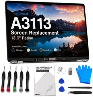 A3113 Screen Replacement 13.6 inch for MacBook Air M3 2024 Full LCD-Gray A3113 Screen Replacement 13.6 inch for MacBook Air M3 2024 Full LCD-Gray