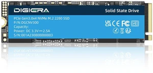 DIGIERA CNV300 Internal SSD PCIe Gen 3.0x4 NVMe M.2 2280, 512GB Space Up to 3500MB/s Read 3100MB/s Write with High Durability Premium Flash, Compatible with Laptop Desktop PC DIGIERA CNV300 Internal SSD PCIe Gen 3.0x4 NVMe M.2 2280, 512GB Space Up to 3500MB/s Read 3100MB/s Write with High Durability Premium Flash, Compatible with Laptop Desktop PC