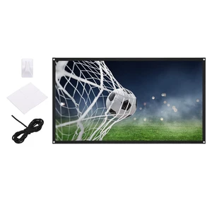 MECCANIXITY Projector Screen 150 Inch 4K HD 16:9 Portable White Foldable Anti-Crease Movie TV Projector Screen for Camping Patio Backyard Bedroom Indoor Outdoor Wall Ceiling Hanging MECCANIXITY Projector Screen 150 Inch 4K HD 16:9 Portable White Foldable Anti-Crease Movie TV Projector Screen for Camping Patio Backyard Bedroom Indoor Outdoor Wall Ceiling Hanging