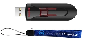 SanDisk 128GB Glide Flash Drive Up to 100MB/s Read Speed - SDCZ600-128G-B35 - Bundle with (1) Everything But Stromboli Lanyard SanDisk 128GB Glide Flash Drive Up to 100MB/s Read Speed - SDCZ600-128G-B35 - Bundle with (1) Everything But Stromboli Lanyard