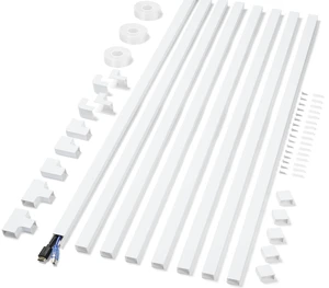 Cord Covers for Wires on Wall Extra-Long 32ft (8xL4ft) TV Cable Hider Kit Cord Covers for Wires on Wall Extra-Long 32ft (8xL4ft) TV Cable Hider Kit