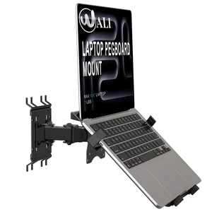 WALI Articulating Pegboard Adjustable Mount for Laptop and Monitor WALI Articulating Pegboard Adjustable Mount for Laptop and Monitor