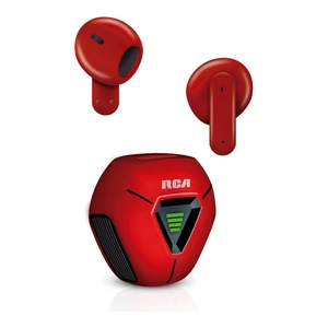 RCA Wave-78 True Wireless Earbuds, Bluetooth 5.2 Headphones with Microphone, Charging Case, 20H Playtime, Hi-Res Audio, Sweat Resistant, Compact in-Ear Design, Noise Cancelling, Red RCA Wave-78 True Wireless Earbuds, Bluetooth 5.2 Headphones with Microphone, Charging Case, 20H Playtime, Hi-Res Audio, Sweat Resistant, Compact in-Ear Design, Noise Cancelling, Red