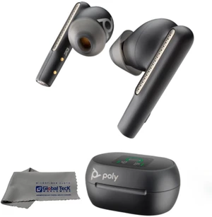 Poly Plantronics Voyager Free 60+ Bluetooth UC Earbuds with Touchscreen Charge Case (Teams, USB-C) - Global Teck Bundle with Microfiber Cloth - Compatible with Popular and Latest Meeting Platforms Poly Plantronics Voyager Free 60+ Bluetooth UC Earbuds with Touchscreen Charge Case (Teams, USB-C) - Global Teck Bundle with Microfiber Cloth - Compatible with Popular and Latest Meeting Platforms