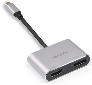 XtremPro , USB Type-C to HDMI and DisplayPort Adapter Supports Up to Two 4K 30Hz Monitors, Compatible with Windows Systems Only Support SST and MST Mode HDCP (Type-c to Hdmi+DP) XtremPro , USB Type-C to HDMI and DisplayPort Adapter Supports Up to Two 4K 30Hz Monitors, Compatible with Windows Systems Only Support SST and MST Mode HDCP (Type-c to Hdmi+DP)