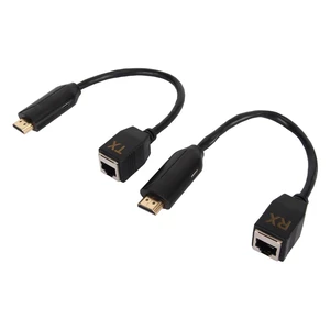VBESTLIFE 1080P Extender Cable, to RJ45 Extender(Output & RX Input) Connection via RJ45 Cat5e, Cat6, Up to 60M, for Conference, Home Entertainment, etc. (US Plug) VBESTLIFE 1080P Extender Cable, to RJ45 Extender(Output & RX Input) Connection via RJ45 Cat5e, Cat6, Up to 60M, for Conference, Home Entertainment, etc. (US Plug)