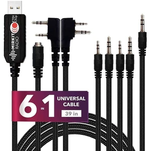MIRKIT FTDI USB Baofeng Programming Cable 6 in 1 Model 5 for Flashing Ham Radios: Baofeng Radio, Wouxun, Kenwood, Motorola, Yaesu MIRKIT FTDI USB Baofeng Programming Cable 6 in 1 Model 5 for Flashing Ham Radios: Baofeng Radio, Wouxun, Kenwood, Motorola, Yaesu