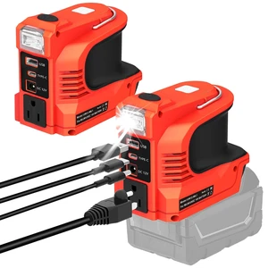 220W Power Inverter Compatible with Milwaukee 18V Battery, DC 18V to AC 110V-120V Portable Power Supply Inverter with 1 AC Outlet, 1 USB & Type-C, 1 12V DC & 200LM LED (Tool Only) 220W Power Inverter Compatible with Milwaukee 18V Battery, DC 18V to AC 110V-120V Portable Power Supply Inverter with 1 AC Outlet, 1 USB & Type-C, 1 12V DC & 200LM LED (Tool Only)