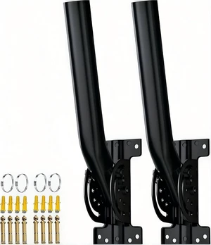 Universal Wireless Bridge Mount ^^ Pole & Wall-Mounted Antenna Mast for Outdoor Antennas, Starlink Extender, Weather Stations & WiFi Extenders ^^ 1.36'' Diameter x 11'' Length (Black-2Pack) Universal Wireless Bridge Mount ^^ Pole & Wall-Mounted Antenna Mast for Outdoor Antennas, Starlink Extender, Weather Stations & WiFi Extenders ^^ 1.36'' Diameter x 11'' Length (Black-2Pack)
