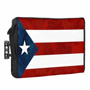 Puerto Rico Flag Outdoor TV Cover Waterproof Weatherproof, Patriots Palm Leaves Television Covers for 40 to 43 Inch Star Red Strips Outside TV Screen Protector Shield, 40"W x 25"H x 4.5"D Puerto Rico Flag Outdoor TV Cover Waterproof Weatherproof, Patriots Palm Leaves Television Covers for 40 to 43 Inch Star Red Strips Outside TV Screen Protector Shield, 40"W x 25"H x 4.5"D
