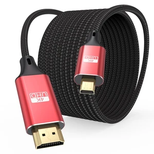 ApoJodly 4K Micro HDMI to HDMI Cable 30FT, HDMI to Micro HDMI Cable HDR ApoJodly 4K Micro HDMI to HDMI Cable 30FT, HDMI to Micro HDMI Cable HDR