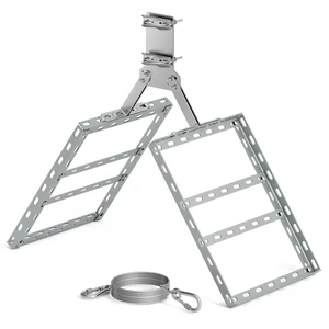 Adjustable Non-Penetrating Roof Ridge Mount,for 1.25" to 2.4" Mast,Satellite Dishes,Internet Antennas,Weather Stations (Ridge Pole Mount with Adjustable Base) Adjustable Non-Penetrating Roof Ridge Mount,for 1.25" to 2.4" Mast,Satellite Dishes,Internet Antennas,Weather Stations (Ridge Pole Mount with Adjustable Base)