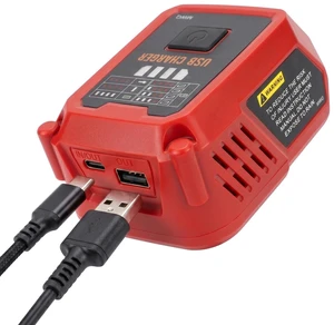 Choerinton Battery Charger Compatible with Milwaukee M18 18V Battery, 100W Battery Adapter Converter with USB Charger Type-C Port forElectronic Device, Work RV Camping Travel (Tool Only) Choerinton Battery Charger Compatible with Milwaukee M18 18V Battery, 100W Battery Adapter Converter with USB Charger Type-C Port forElectronic Device, Work RV Camping Travel (Tool Only)