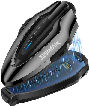 JESIMAIK Motorcycle Helmet Bluetooth Intercom, 10-Rider Mesh Anti-Theft Magnet Mount Helmet Intercom with 900mAh Battery, 7-Layer Noise Cancellation Helmet Communication System,1 Pack JESIMAIK Motorcycle Helmet Bluetooth Intercom, 10-Rider Mesh Anti-Theft Magnet Mount Helmet Intercom with 900mAh Battery, 7-Layer Noise Cancellation Helmet Communication System,1 Pack