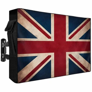 Outdoor TV Cover Vintage Union Jack Flag Waterproof Outside TV Screen Protector with Zipper Reerto Flags Of The United Kingdom 600D Oxford Television Enclosure for 40 to 43 Inches Flat Screens Outdoor TV Cover Vintage Union Jack Flag Waterproof Outside TV Screen Protector with Zipper Reerto Flags Of The United Kingdom 600D Oxford Television Enclosure for 40 to 43 Inches Flat Screens