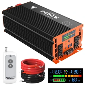 5000 Watt Power Inverter 12V DC to 120V/110V AC for Vehicles Car Converter 5000 Watt Power Inverter 12V DC to 120V/110V AC for Vehicles Car Converter