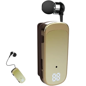 FashionLive Retractable Wireless Headset Headphone Stereo Earphone V5.0 Noise Cancelling Mic Clip on Earpiece Comfortable HandsFree Headset 20Hrs Talking Time Sports Business Trucker Driver Ear FashionLive Retractable Wireless Headset Headphone Stereo Earphone V5.0 Noise Cancelling Mic Clip on Earpiece Comfortable HandsFree Headset 20Hrs Talking Time Sports Business Trucker Driver Ear