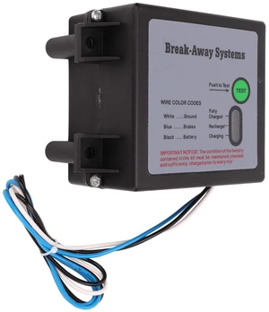 Trailer Brakes Breakaway Kit with Charger, LED Indicator, Switch, 12V Battery for Trailer Caravan Trailer Brakes Breakaway Kit with Charger, LED Indicator, Switch, 12V Battery for Trailer Caravan
