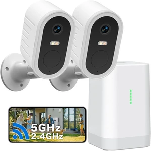 Noahlink Security Cameras Wireless Outdoor, 2-Cam Kit, 2K Home Security Camera System, No Subscription Required, Local Storage, 4-View Live, PIR & AI Detection, Color Night Vision, 2-Way Audio Noahlink Security Cameras Wireless Outdoor, 2-Cam Kit, 2K Home Security Camera System, No Subscription Required, Local Storage, 4-View Live, PIR & AI Detection, Color Night Vision, 2-Way Audio