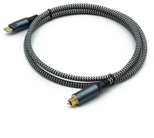 Sucaicuo USB-C to TOSLINK Optical Audio Cable, 6ft SPDIF Digital Cord Sucaicuo USB-C to TOSLINK Optical Audio Cable, 6ft SPDIF Digital Cord