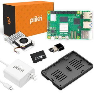 PiiKit Starter Kit for Raspberry Pi 5 8 GB - Server Edition ^^ 32 GB MicroSD Card ^^ 27 W Power Supply ^^ Active Cooler ^^ Silicone Bumper PiiKit Starter Kit for Raspberry Pi 5 8 GB - Server Edition ^^ 32 GB MicroSD Card ^^ 27 W Power Supply ^^ Active Cooler ^^ Silicone Bumper