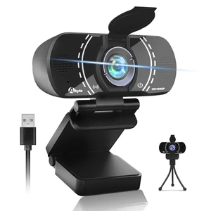 Akyta Webcam for PC, 1080P Webcam with Microphone/Tripod/Privacy Cover/Wide Angle 110, Plug & Play USB Web Camera for Desktop Computer PC Laptop Mac Video Calling/Streaming/Zoom Conference Akyta Webcam for PC, 1080P Webcam with Microphone/Tripod/Privacy Cover/Wide Angle 110, Plug & Play USB Web Camera for Desktop Computer PC Laptop Mac Video Calling/Streaming/Zoom Conference