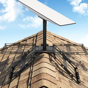Gen 3 Starlink Roof Mount, Starlink Roof Ridge Mount with Gen 3 Pipe Adapter, Adjustable Angle Starlink Mounting Kit, No Drilling Required Gen 3 Starlink Roof Mount, Starlink Roof Ridge Mount with Gen 3 Pipe Adapter, Adjustable Angle Starlink Mounting Kit, No Drilling Required