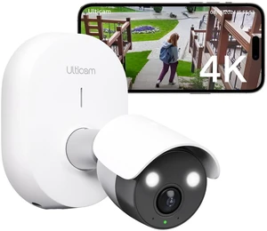 ULTICAM IQ 4K UHD Wired Gemini AI Security Camera 160 Wide Angle, Free 7Day Cloud Storage, Dual PoE/WiFi Connectivity, Person/Vehicle/Face Detection, TwoWay Audio & Spotlight ULTICAM IQ 4K UHD Wired Gemini AI Security Camera 160 Wide Angle, Free 7Day Cloud Storage, Dual PoE/WiFi Connectivity, Person/Vehicle/Face Detection, TwoWay Audio & Spotlight