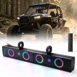 34" UTV Sound Bar 8 Speaker 600W Bluetooth for ATV Polaris Golf Gart Marine 34" UTV Sound Bar 8 Speaker 600W Bluetooth for ATV Polaris Golf Gart Marine