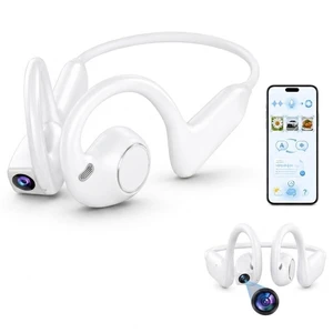 AI Headset with Real-Time Translation, 8MP Camera, Open Ear Headphones AI Headset with Real-Time Translation, 8MP Camera, Open Ear Headphones