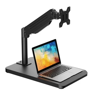 Suptek Single Monitor Mount with Base for 17-32 Inch Screens, Freestanding Height Adjustable Monitor Desk Stand, Full Motion Monitor Arm Holds up to 22 lbs, VESA 75x75/100x100, Black Suptek Single Monitor Mount with Base for 17-32 Inch Screens, Freestanding Height Adjustable Monitor Desk Stand, Full Motion Monitor Arm Holds up to 22 lbs, VESA 75x75/100x100, Black
