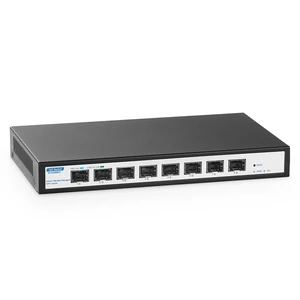 8 Port 10Gbps SFP+ Managed Switch, Support 10G/2.5G/1G SFP Module, 160Gbps Bandwidth, Desktop^^Wallmount Metal Case, YuLinca Managed Fiber Switch 8 Port 10Gbps SFP+ Managed Switch, Support 10G/2.5G/1G SFP Module, 160Gbps Bandwidth, Desktop^^Wallmount Metal Case, YuLinca Managed Fiber Switch