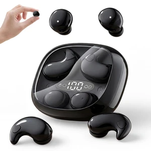 Sleep Earbuds for Side Sleepers, 2 in 1 Mini Earbuds Wireless Bluetooth for Sleeping, Discreet in-Ear Earphones for Small Ear Canals, Noise Cancelling, Small Ear Buds for Sleep, Work, Relax(Bla Sleep Earbuds for Side Sleepers, 2 in 1 Mini Earbuds Wireless Bluetooth for Sleeping, Discreet in-Ear Earphones for Small Ear Canals, Noise Cancelling, Small Ear Buds for Sleep, Work, Relax(Bla